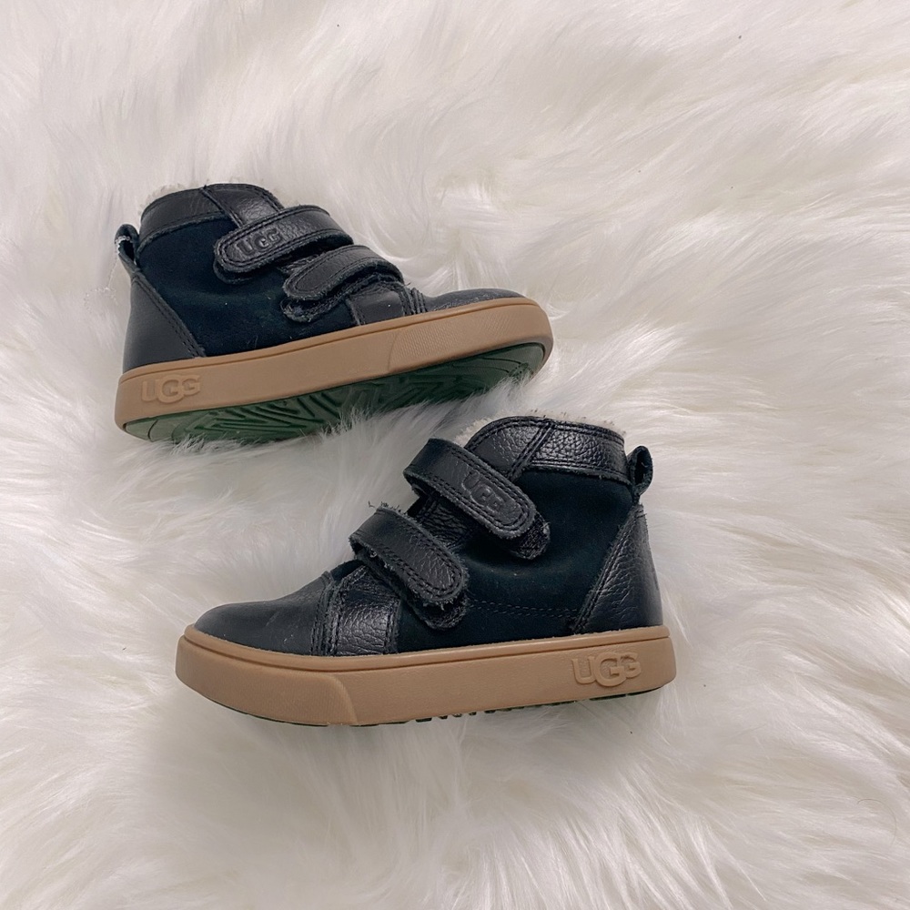 UGG Black and Tan Kids Boots